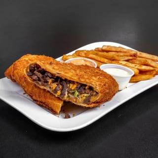 crunchy deep fried Burrito barbacoa